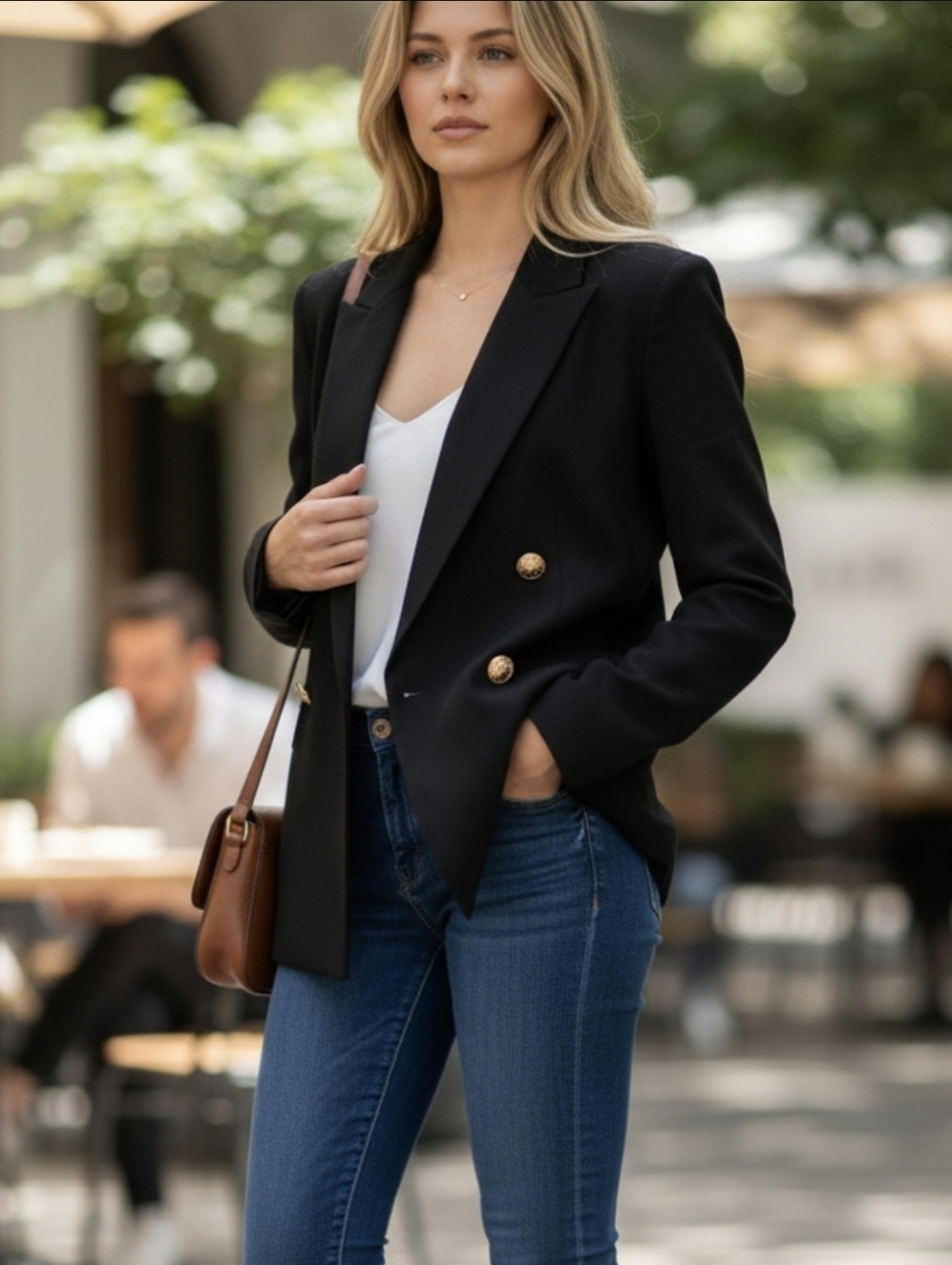 Austin Reed Petite Wool Blazer - Vintage Double Breasted - Size 6
